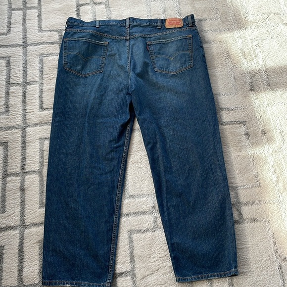 Levi’s men’s 550 whispered slightly medium washed distressed blue jeans 48X32 - Picture 6 of 10